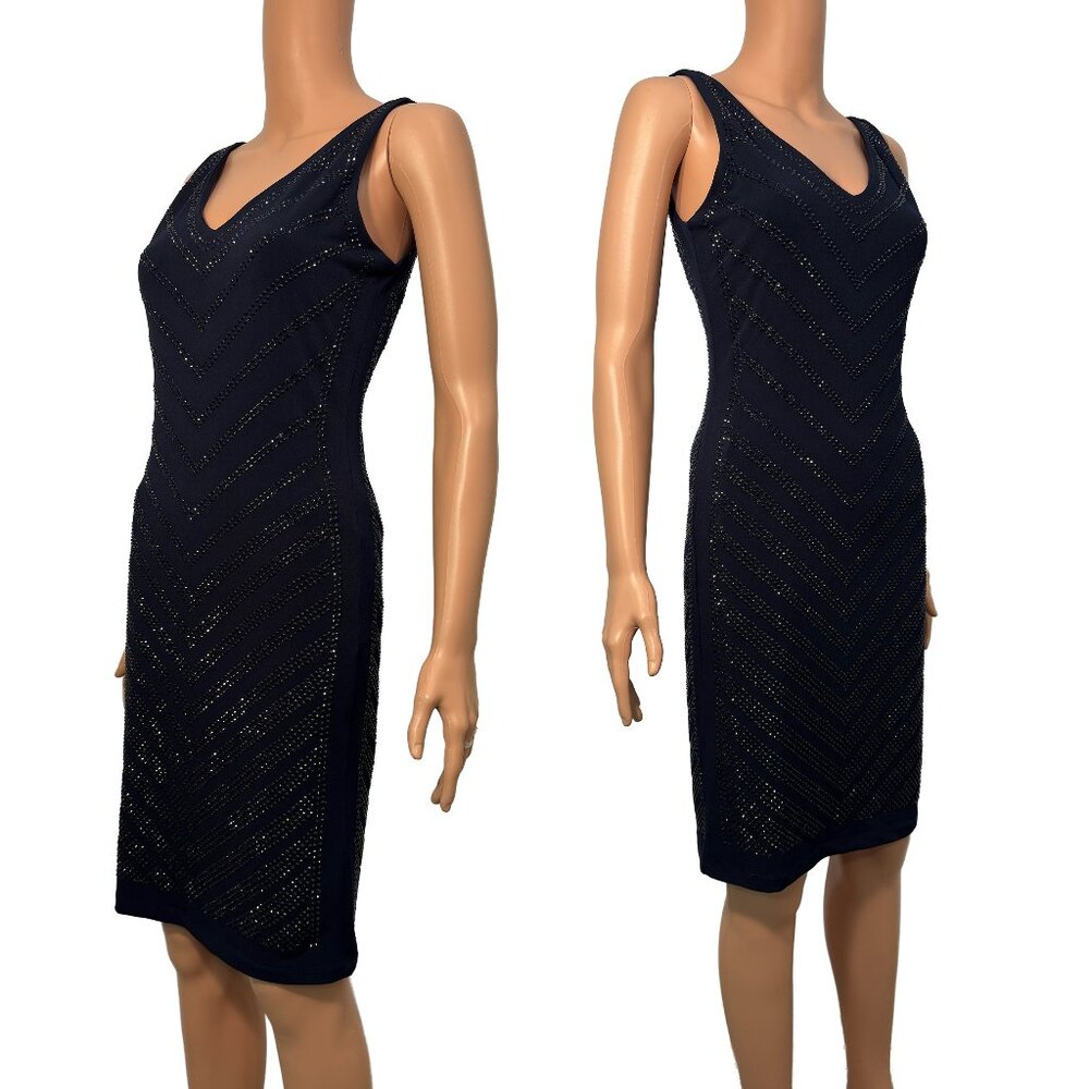 Philosophy Black Rhinestone Pattern Sleeveless Na… - image 3